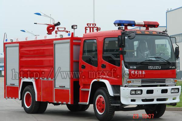6000L Middle Size Foam Tank Fire Truck